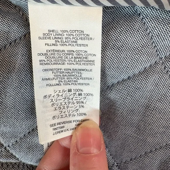 J.Crew black Quilted Jacket - Picture 6 of 6